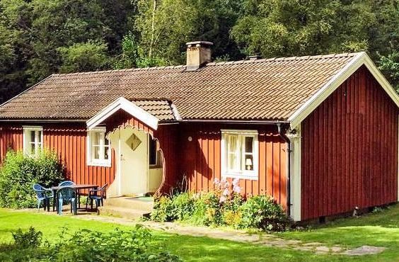 Alleinlages Ferienhaus in Westschweden Ätran Halland für 6 Personen