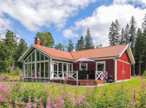 Ferienhaus in Südschweden Tingsryd Småland am See Tiken für 6 Personen