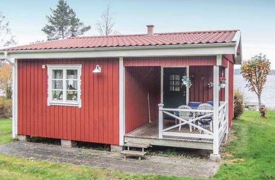 Ferienhaus in Schweden mit Boot am See