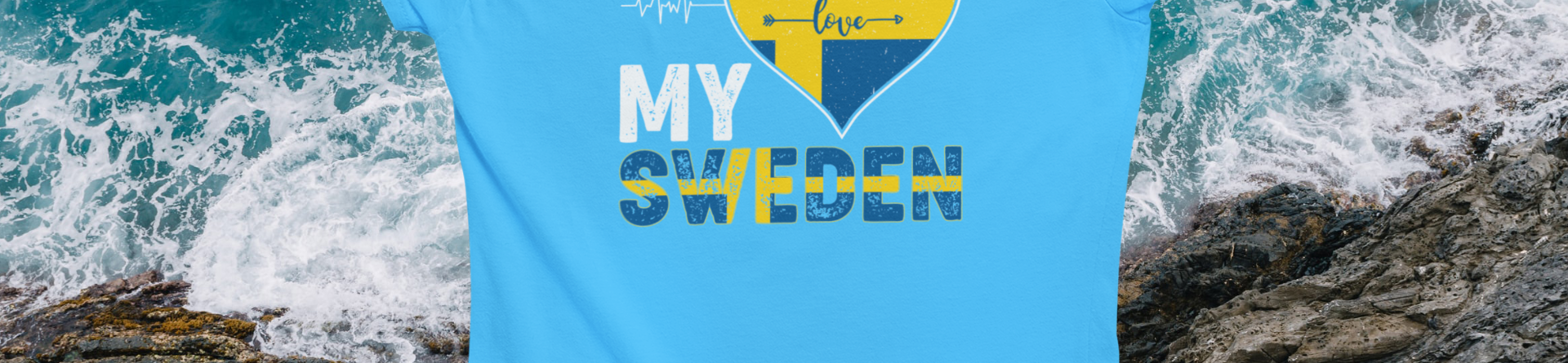 ich liebe Schweden T-Shirt für Damen und Herren