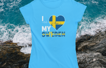 ich liebe Schweden T-Shirt für Damen und Herren